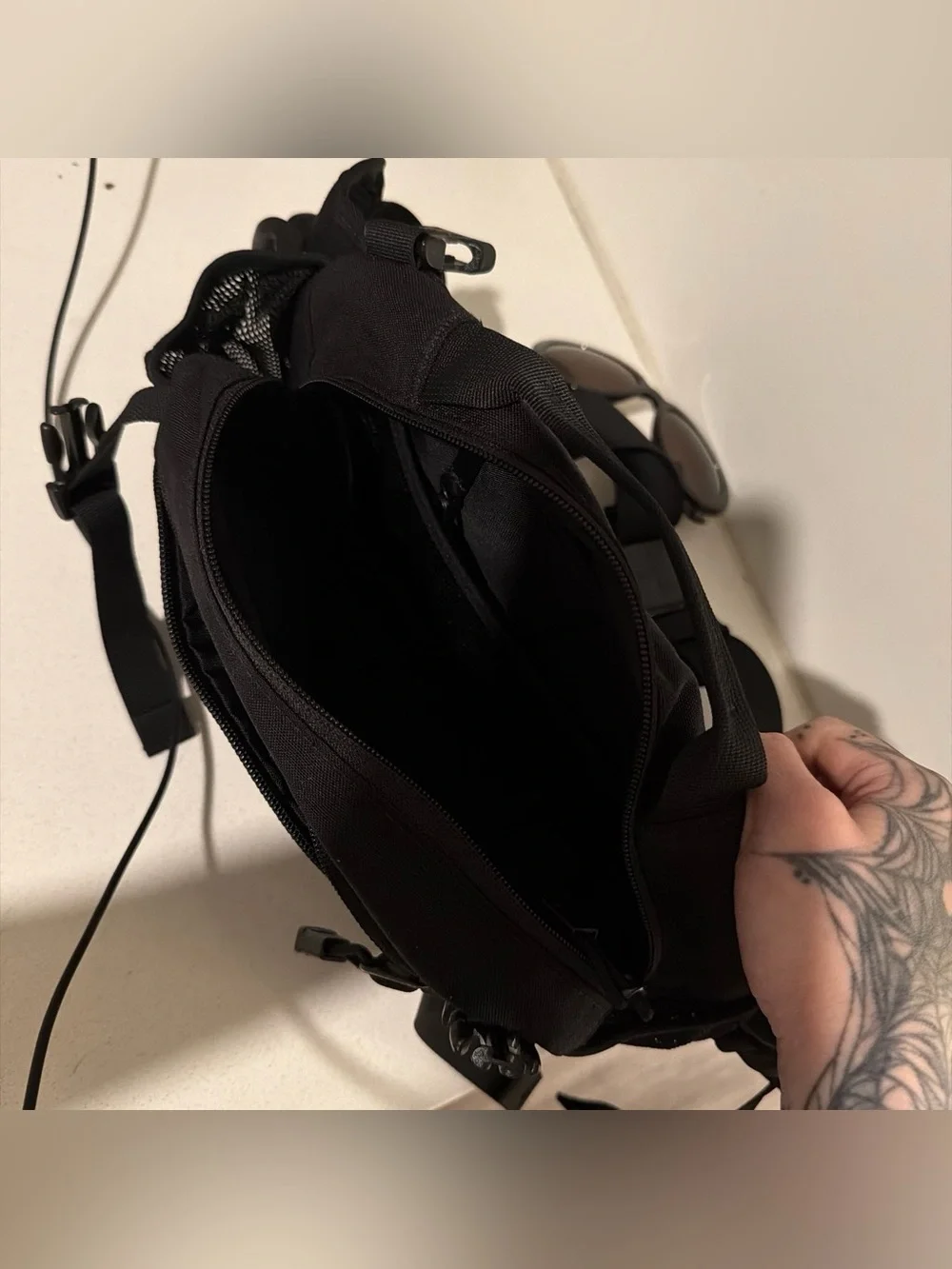 The North Face x Supreme Black Belt Bag